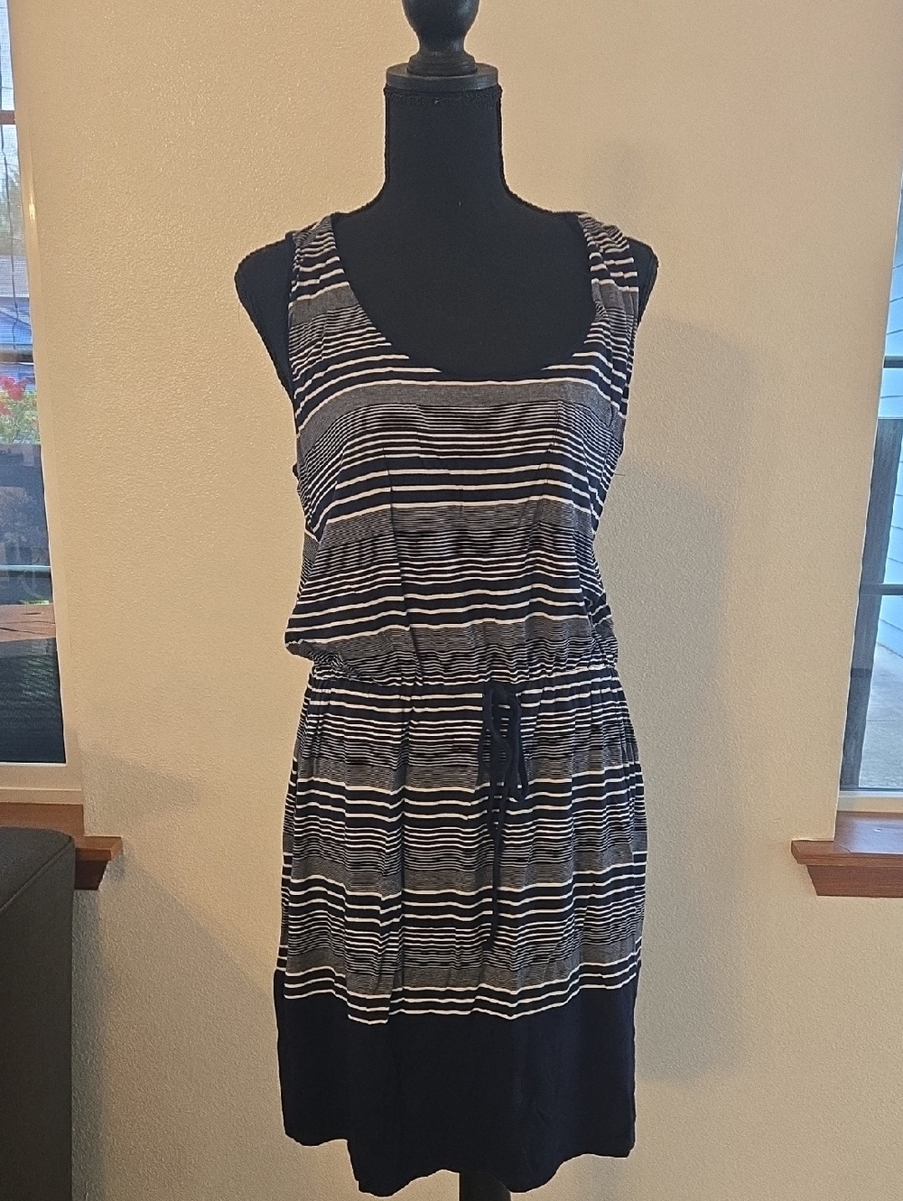 Olive & Oak Navy and White Striped Tank Dress
